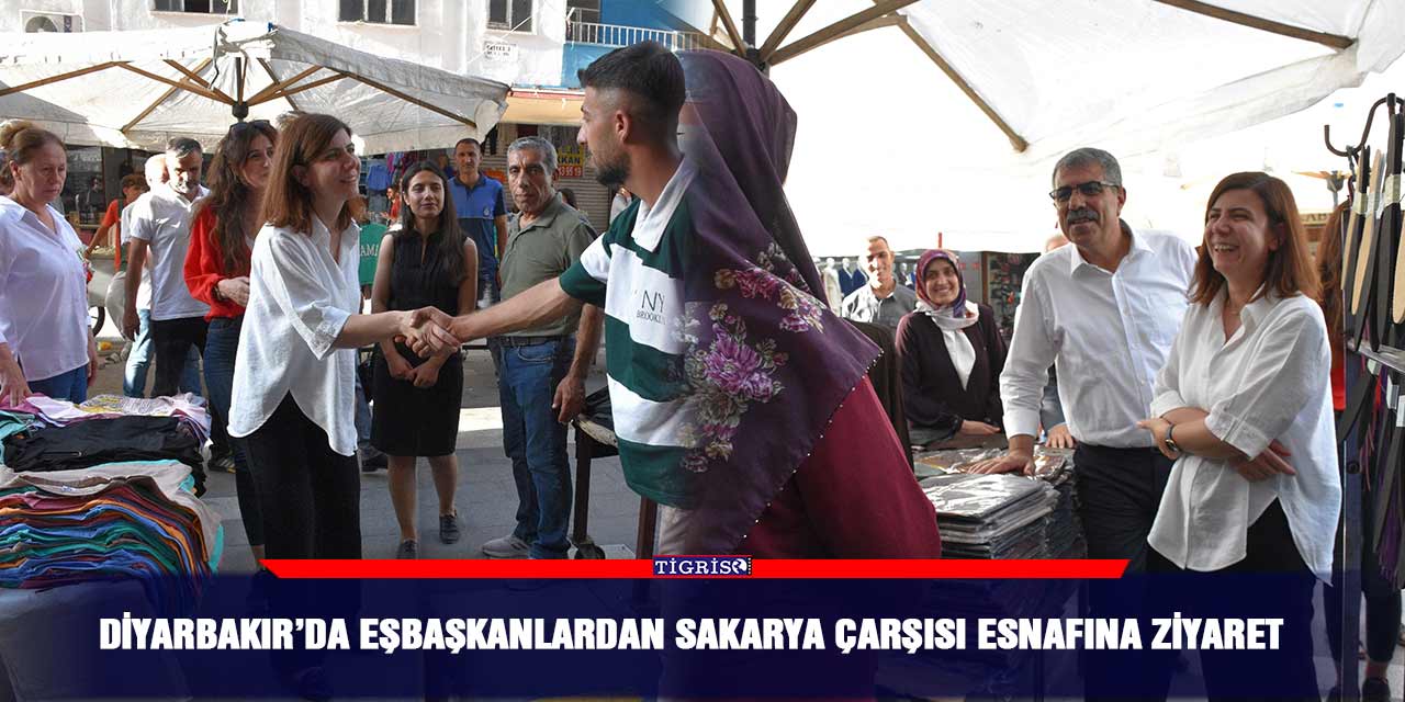 Diyarbakır’da eşbaşkanlardan Sakarya çarşısı esnafına ziyaret