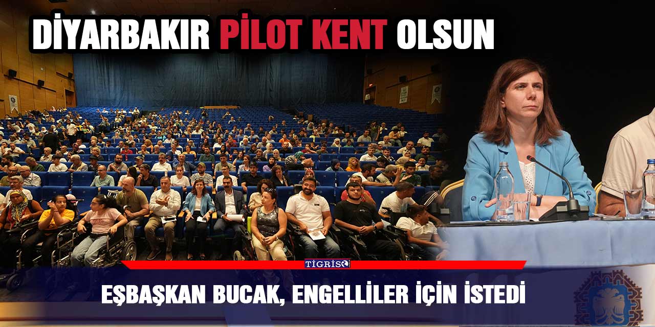 Eşbaşkan Bucak, engelliler için istedi: Diyarbakır pilot kent olsun