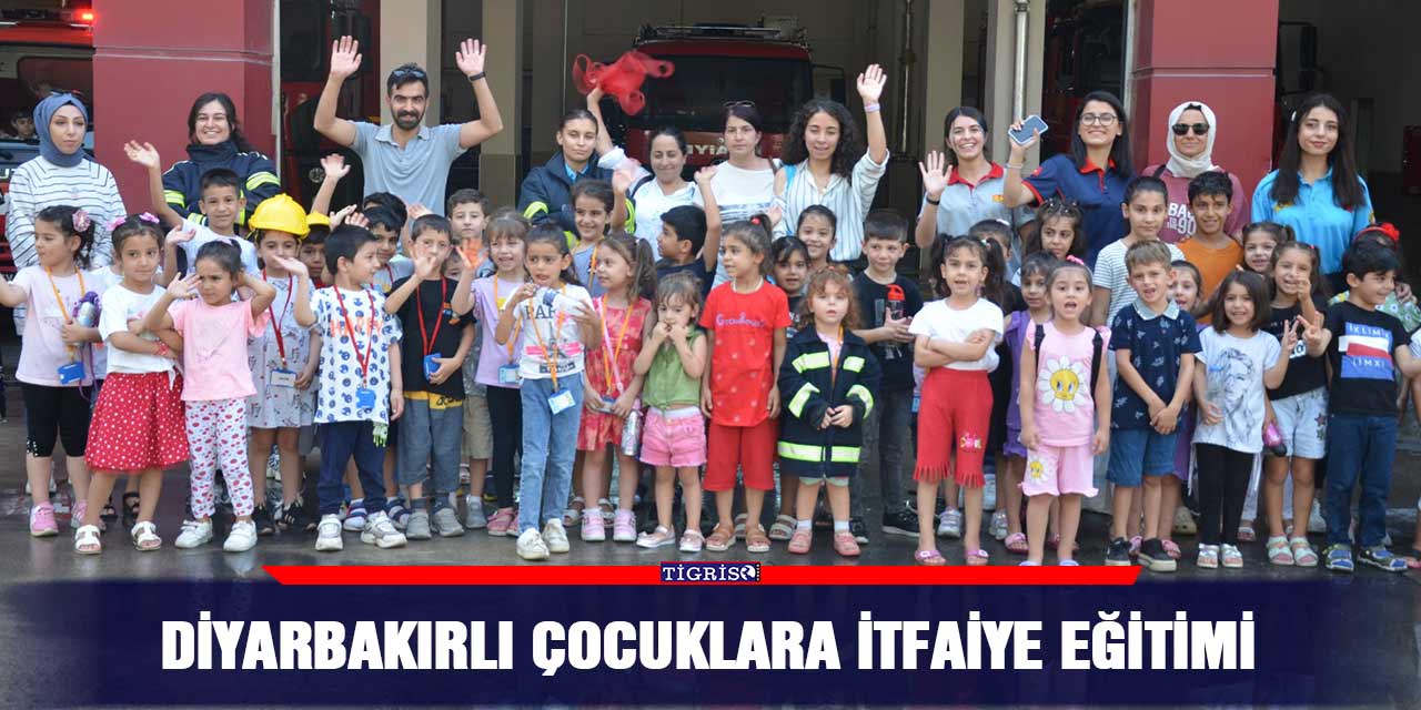 Diyarbakırlı çocuklara itfaiye eğitimi