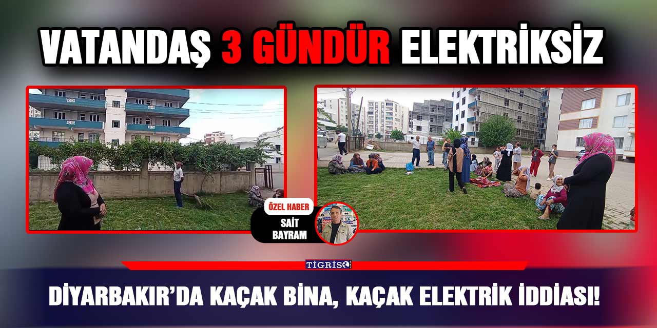 VİDEO - Diyarbakır’da kaçak bina, kaçak elektrik iddiası!