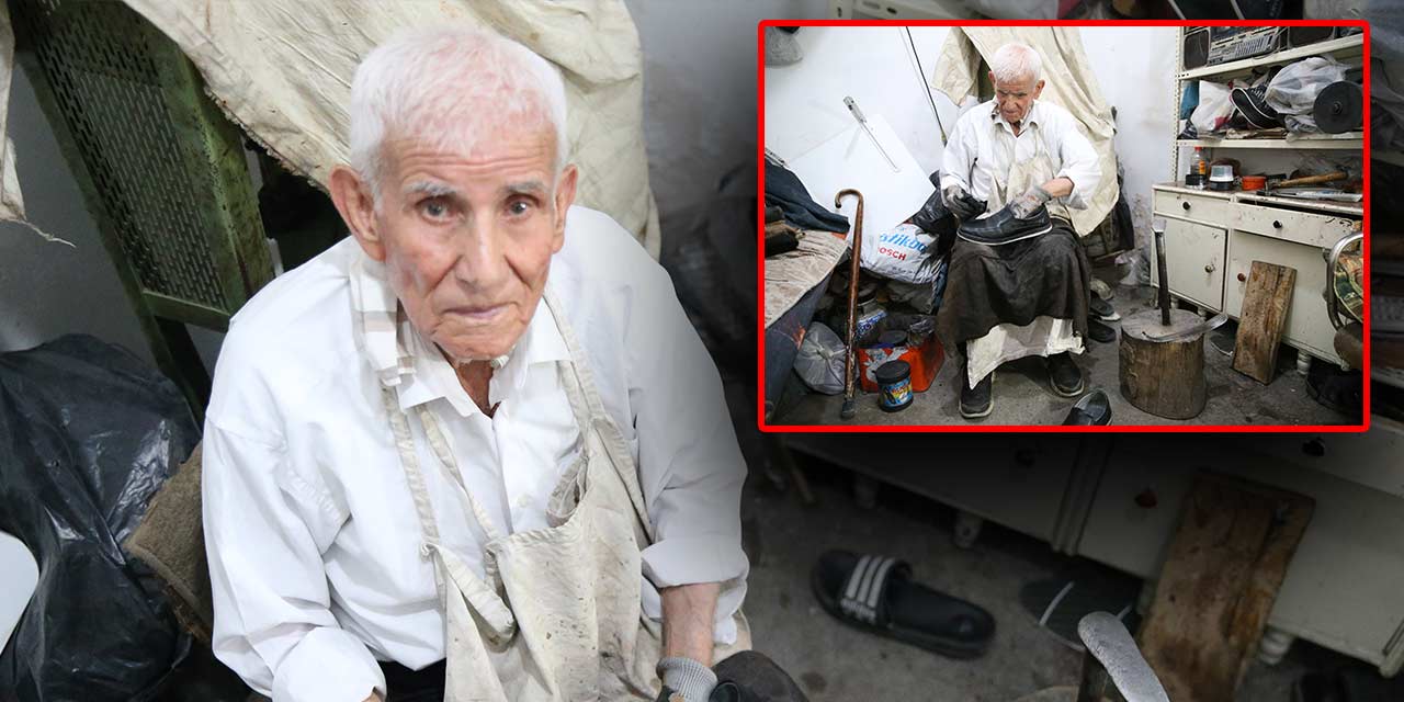 Kore gazisi 70 yıldır ayakkabı tamir ediyor