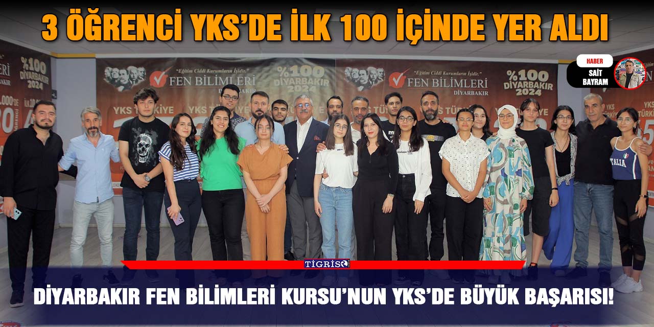 Diyarbakır Fen Bilimleri Kursu’nun YKS’de büyük başarısı!