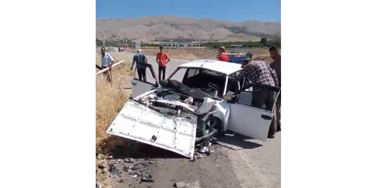 Elazığ’da trafik kazası; 1 ölü