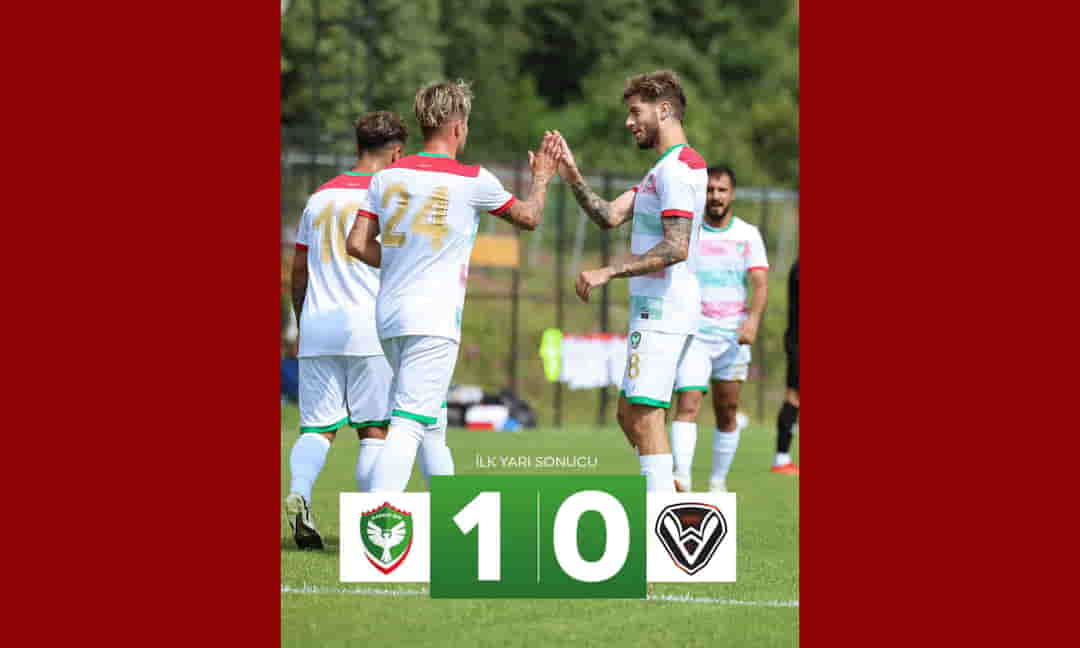 Amedspor, ilk yarıyı 1-0 önde kapattı