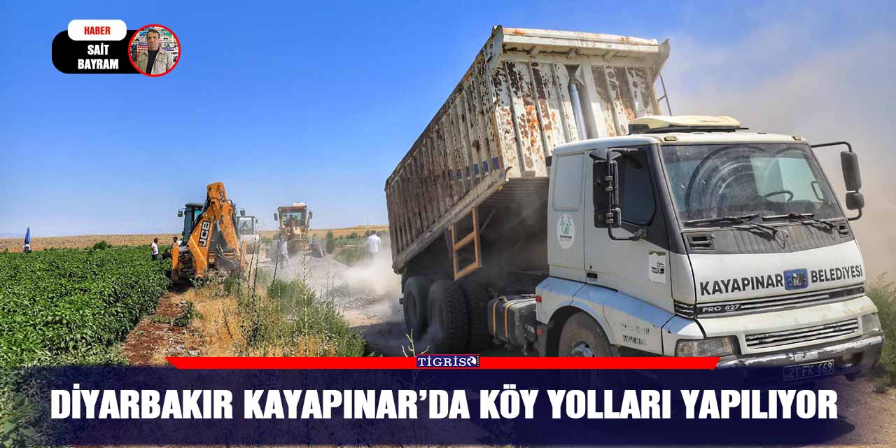 Diyarbakır Kayapınar’da köy yolları yapılıyor