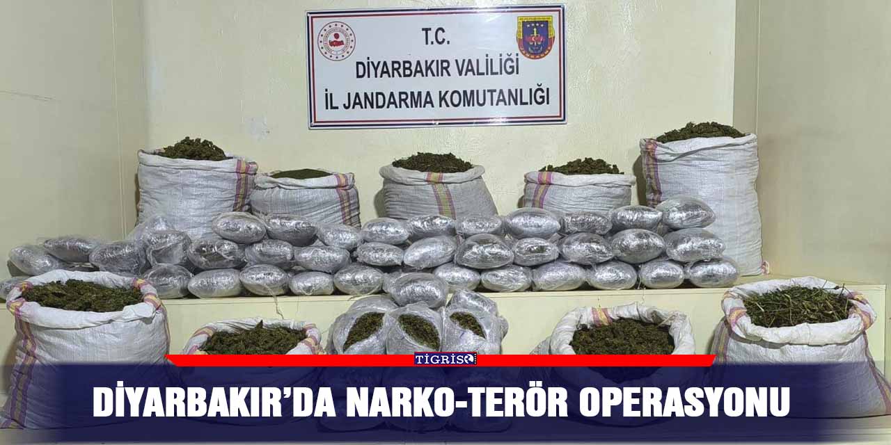 Diyarbakır’da narko-terör operasyonu