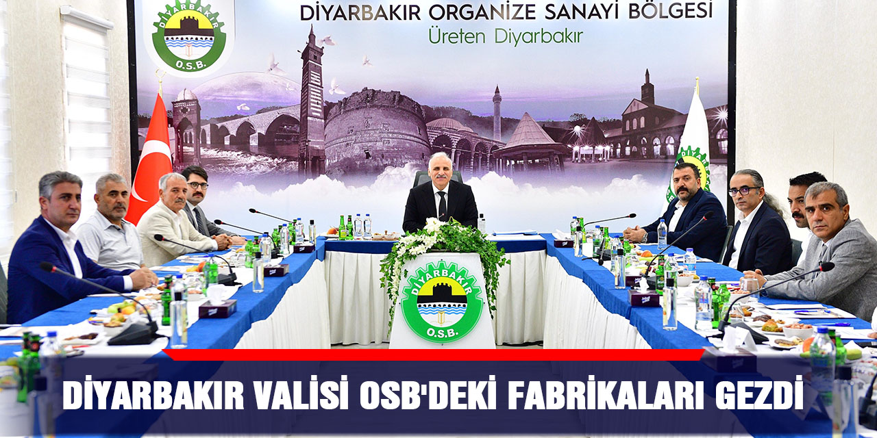 Diyarbakır valisi OSB'deki fabrikaları gezdi