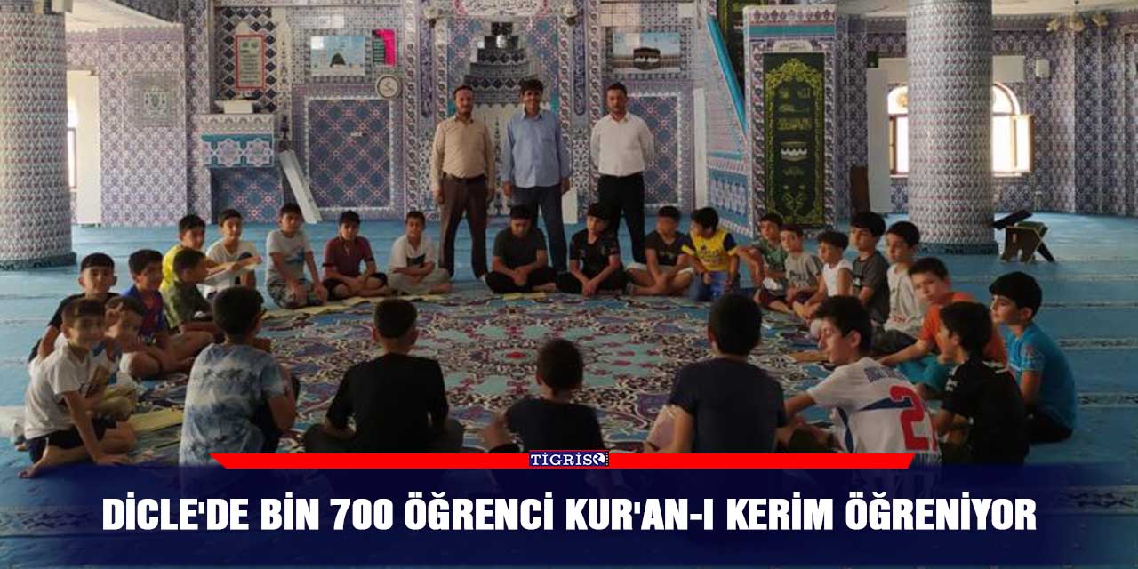 Dicle'de bin 700 öğrenci Kur'an-ı Kerim öğreniyor