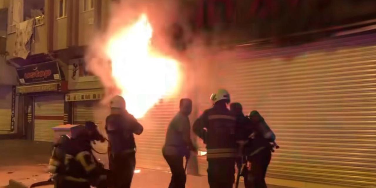 VİDEO - Diyarbakır’da gece vakti korkutan yangın!