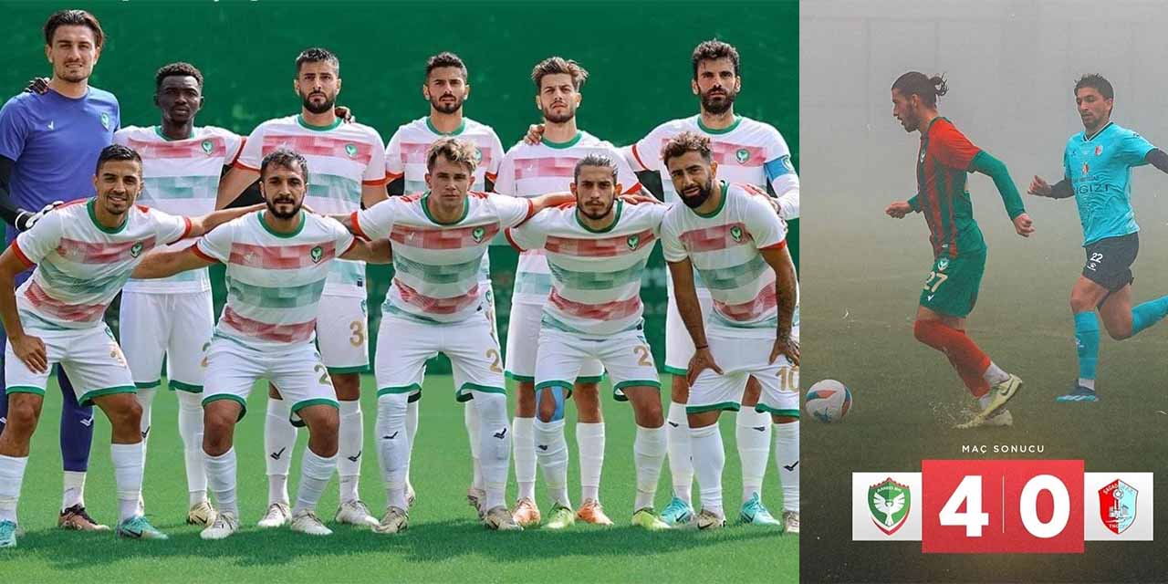 Amedspor Şağadam FK'ı 4-0 mağlup etti