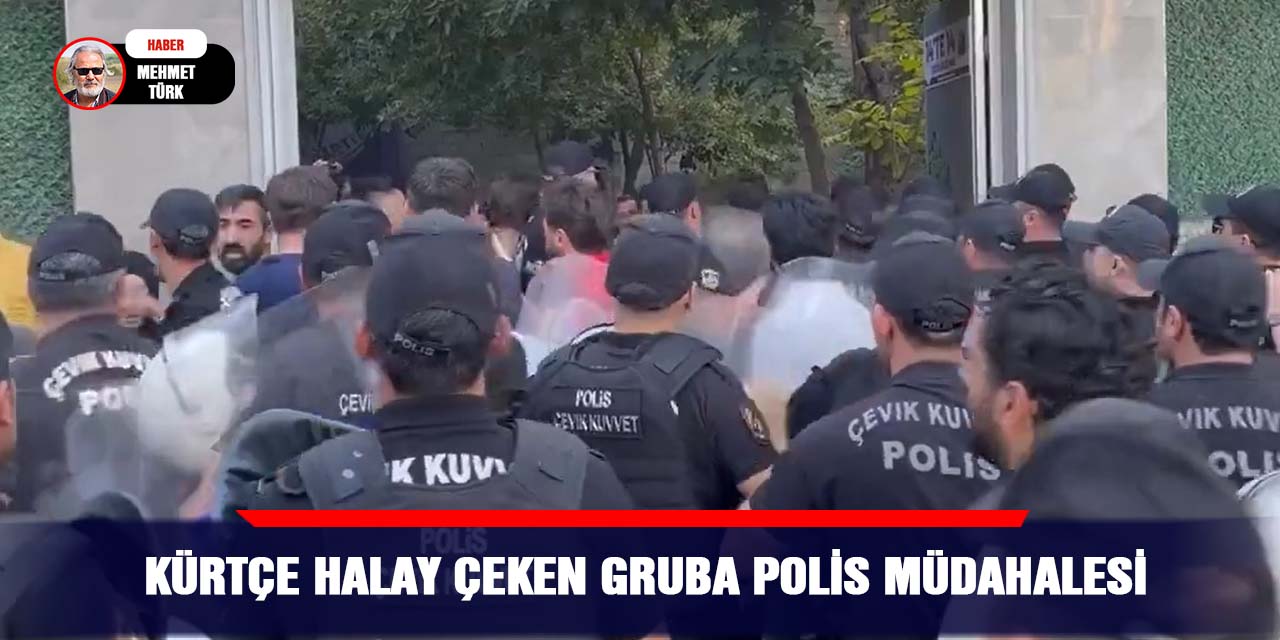 VİDEO - Kürtçe halay çeken gruba polis müdahalesi