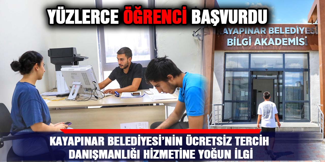 Kayapınar Belediyesi’nin ücretsiz tercih danışmanlığı hizmetine yoğun ilgi