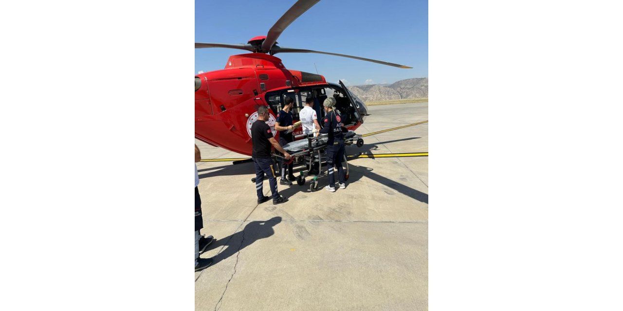 Ambulans helikopter uyanamayan çocuk için havalandı