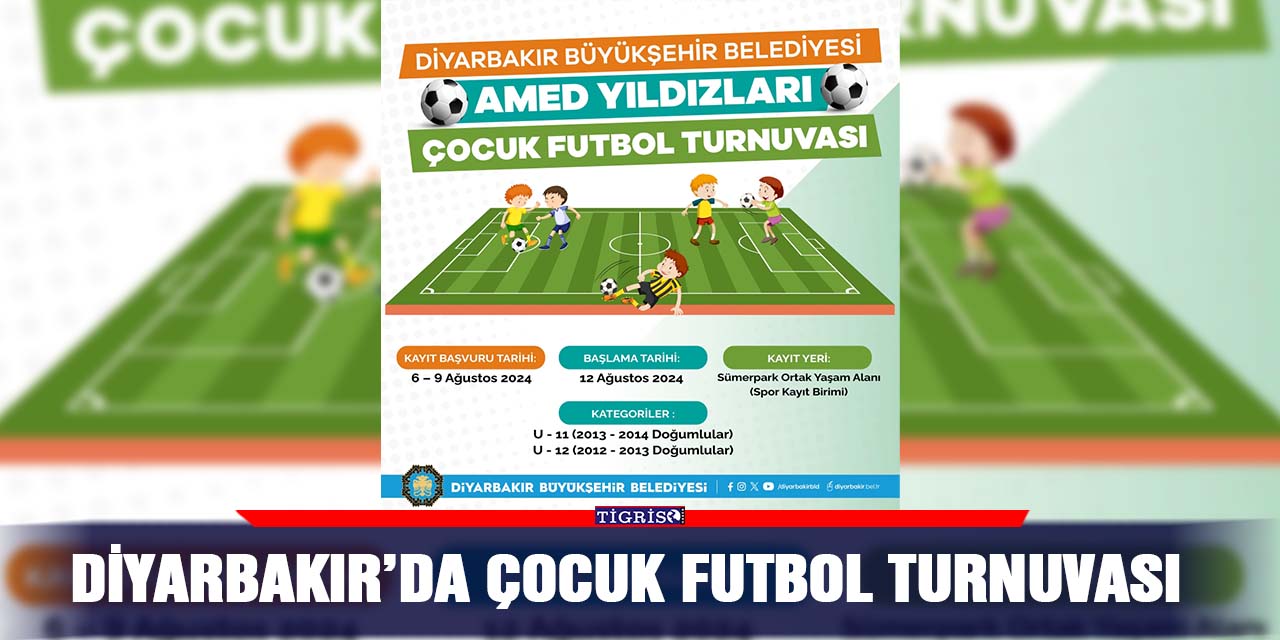 Diyarbakır’da çocuk futbol turnuvası