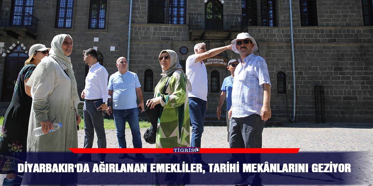 Diyarbakır'da ağırlanan emekliler, tarihi mekânlarını geziyor