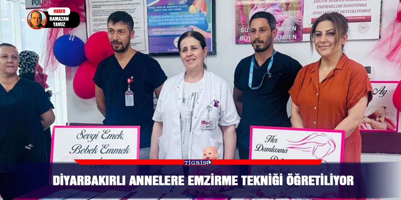 Diyarbakırlı annelere emzirme tekniği öğretiliyor