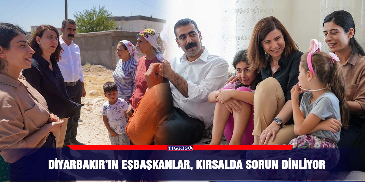 Diyarbakır’ın Eşbaşkanlar, kırsalda sorun dinliyor