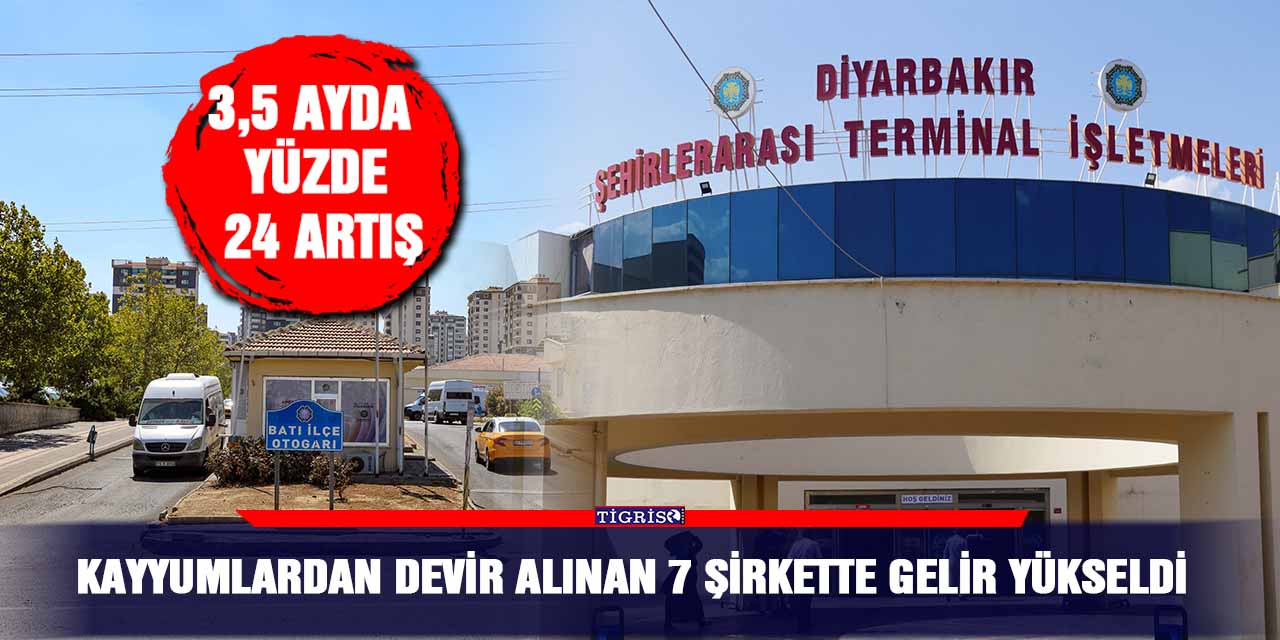 Kayyumlardan devir alınan 7 şirkette gelir yükseldi