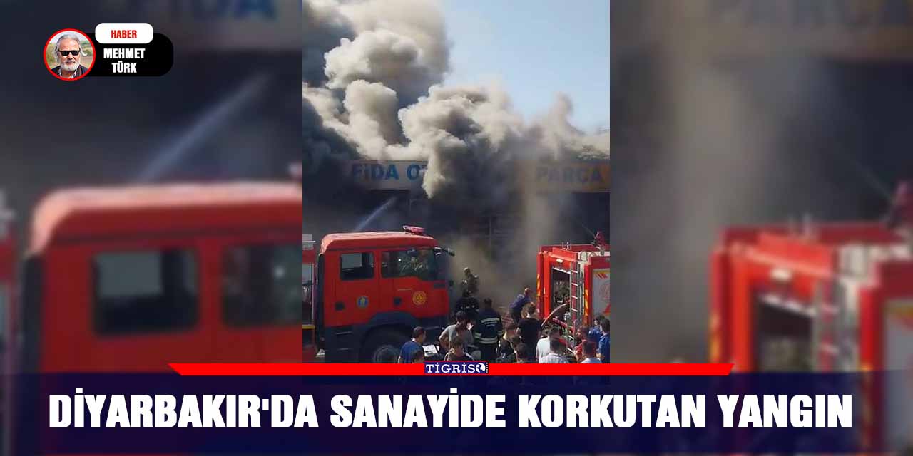 VİDEO - Diyarbakır'da sanayide korkutan yangın