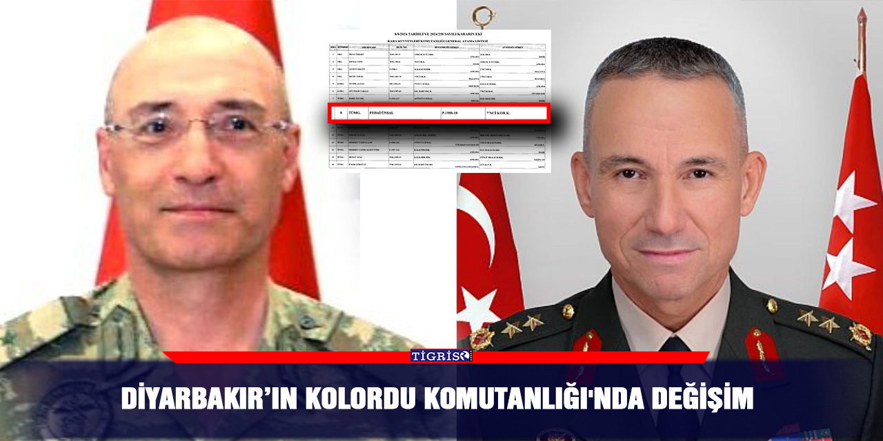 Diyarbakır’ın Kolordu Komutanlığı'nda Değişim