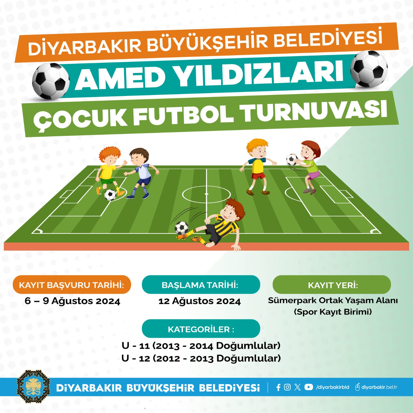 Diyarbakır'da Çocuk Futbol Turnuvası yarın Başlıyor