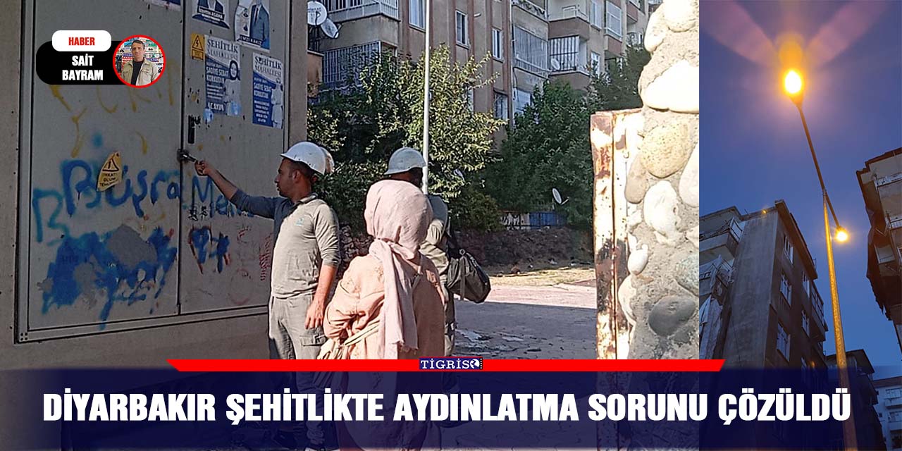 Diyarbakır Şehitlikte aydınlatma sorunu çözüldü