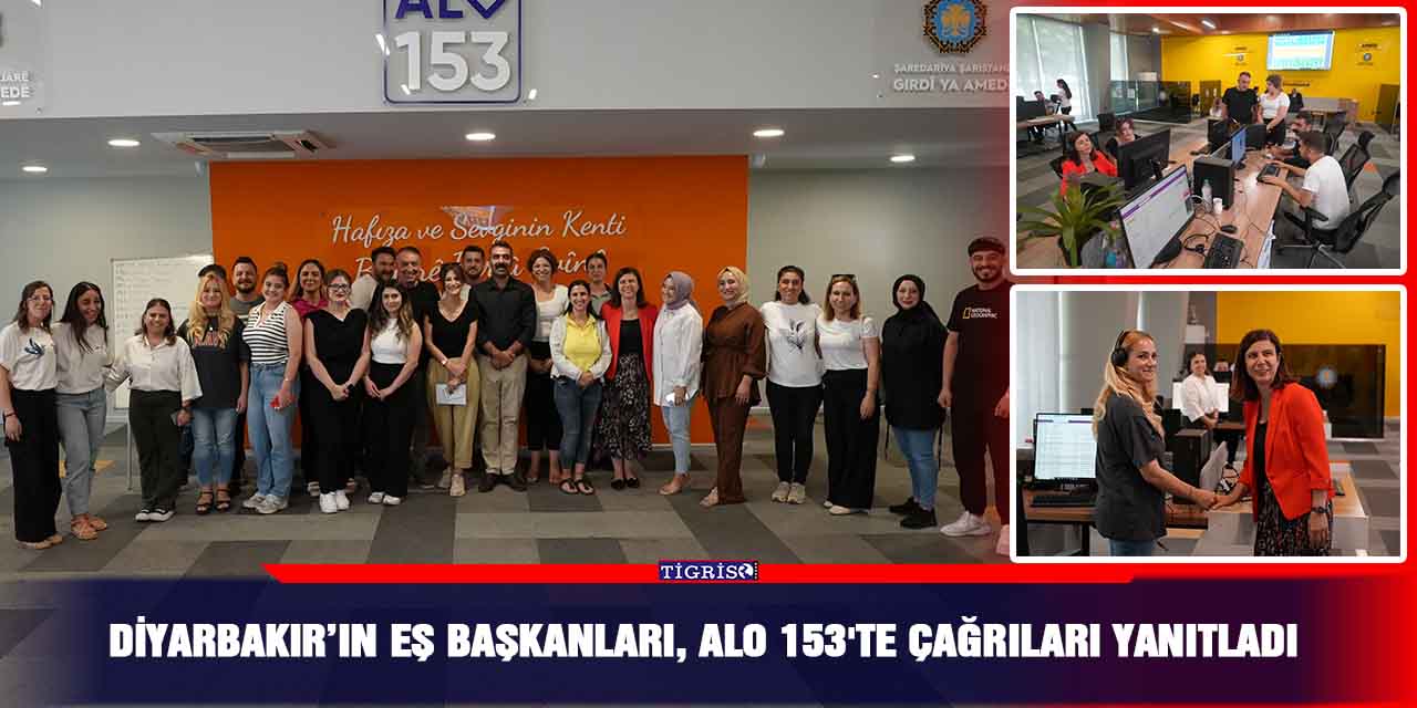 Diyarbakır’ın Eş Başkanları, ALO 153'te çağrıları yanıtladı