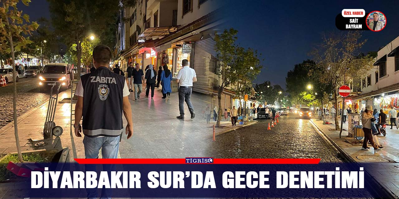 Diyarbakır Sur’da gece denetimi