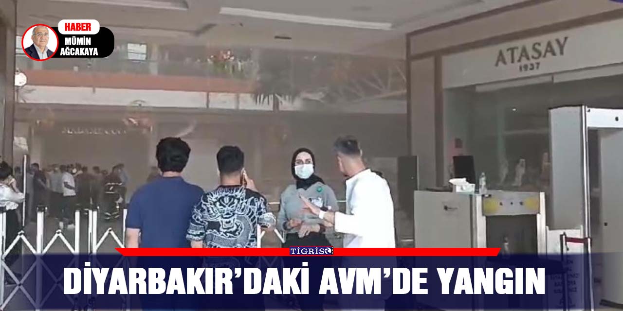 VİDEO -Diyarbakır’daki AVM’de yangın