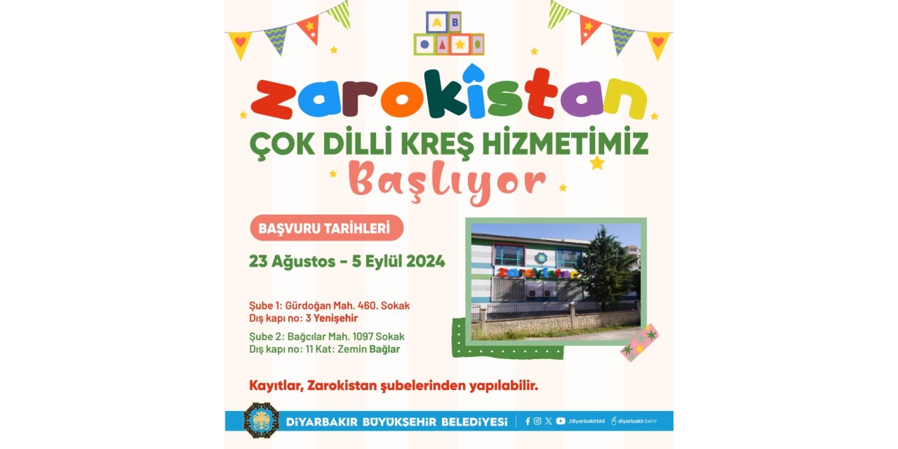 Zarokistan kreş kayıtları başladı