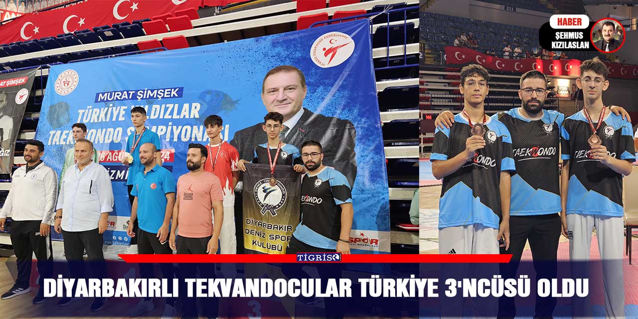 Diyarbakırlı Tekvandocular Türkiye 3'ncüsü oldu