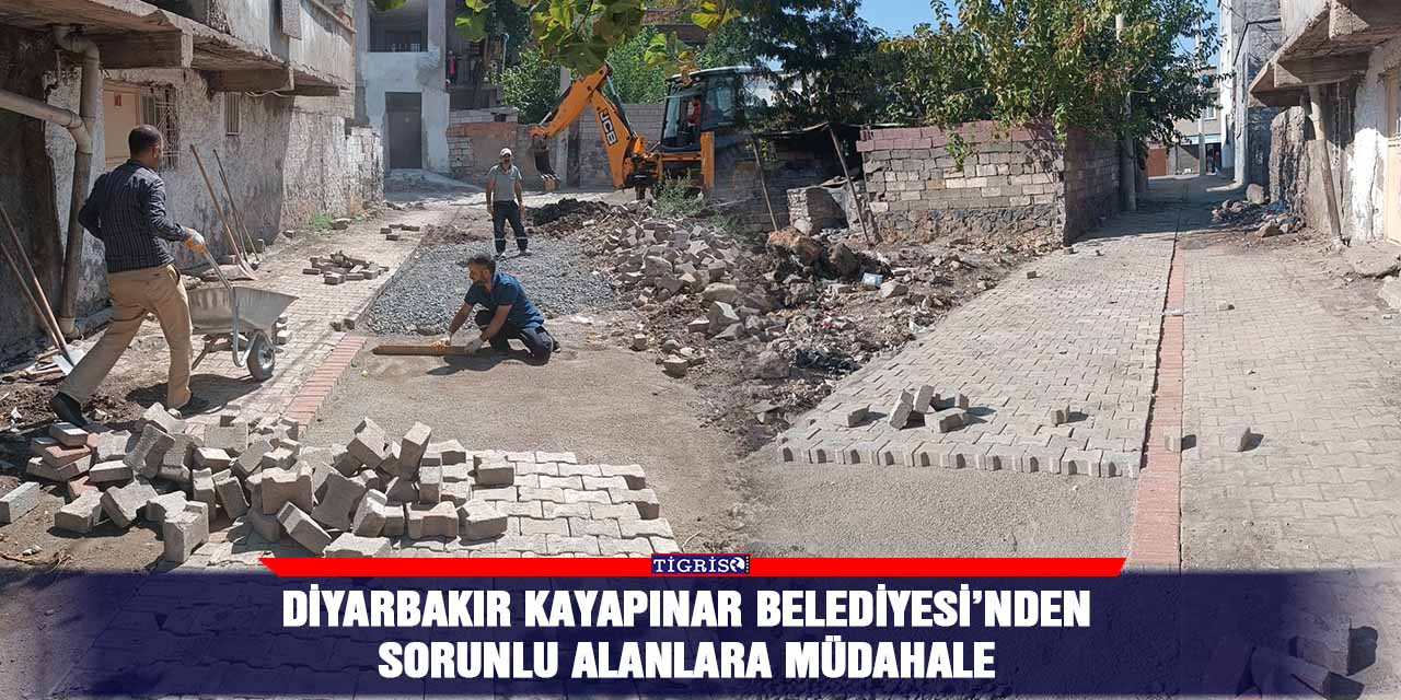 Diyarbakır Kayapınar Belediyesi’nden sorunlu alanlara müdahale