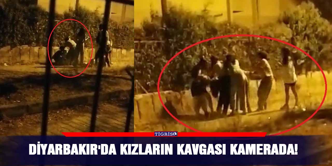 Diyarbakır'da kızların kavgası kamerada!