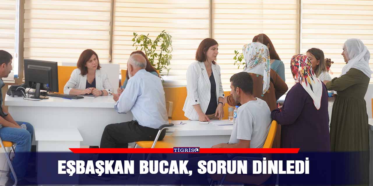 Eşbaşkan Bucak, sorun dinledi