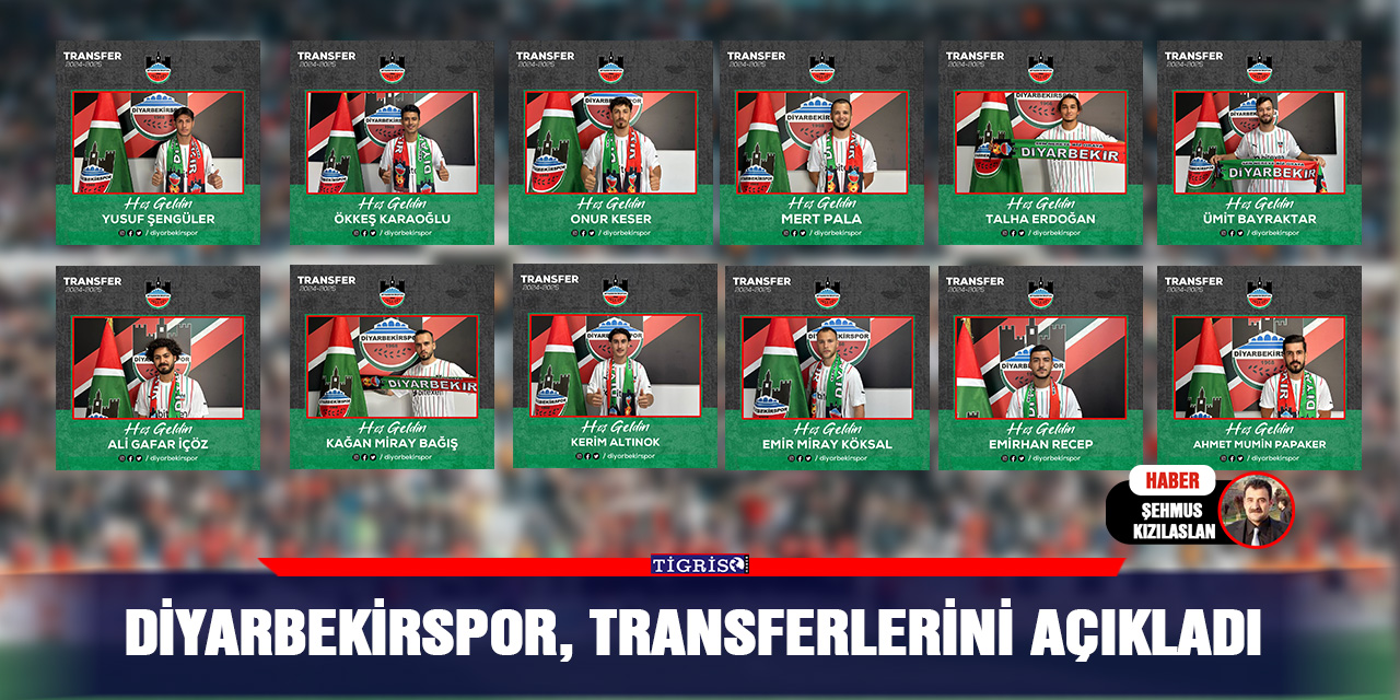 Diyarbekirspor, transferlerini açıkladı