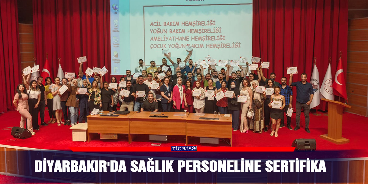 Diyarbakır'da sağlık personeline sertifika