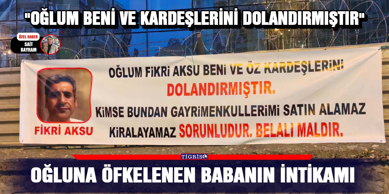 Oğluna öfkelenen babanın intikamı