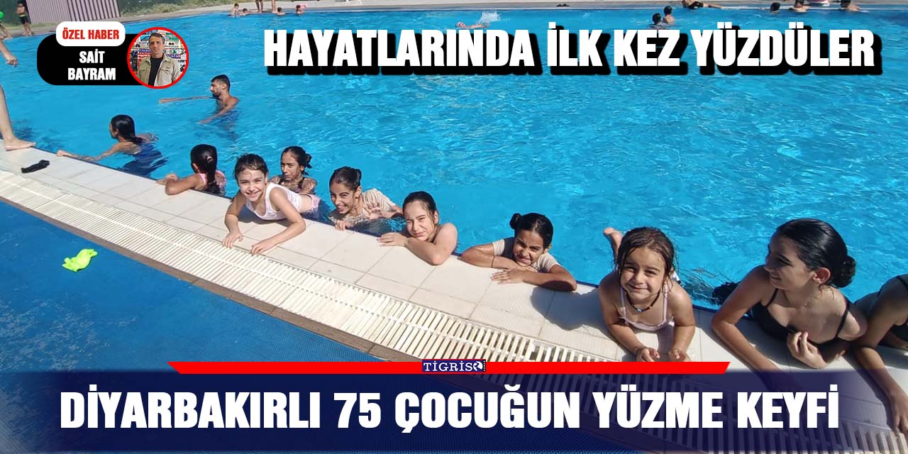 VİDEO - Diyarbakırlı 75 çocuğun yüzme keyfi