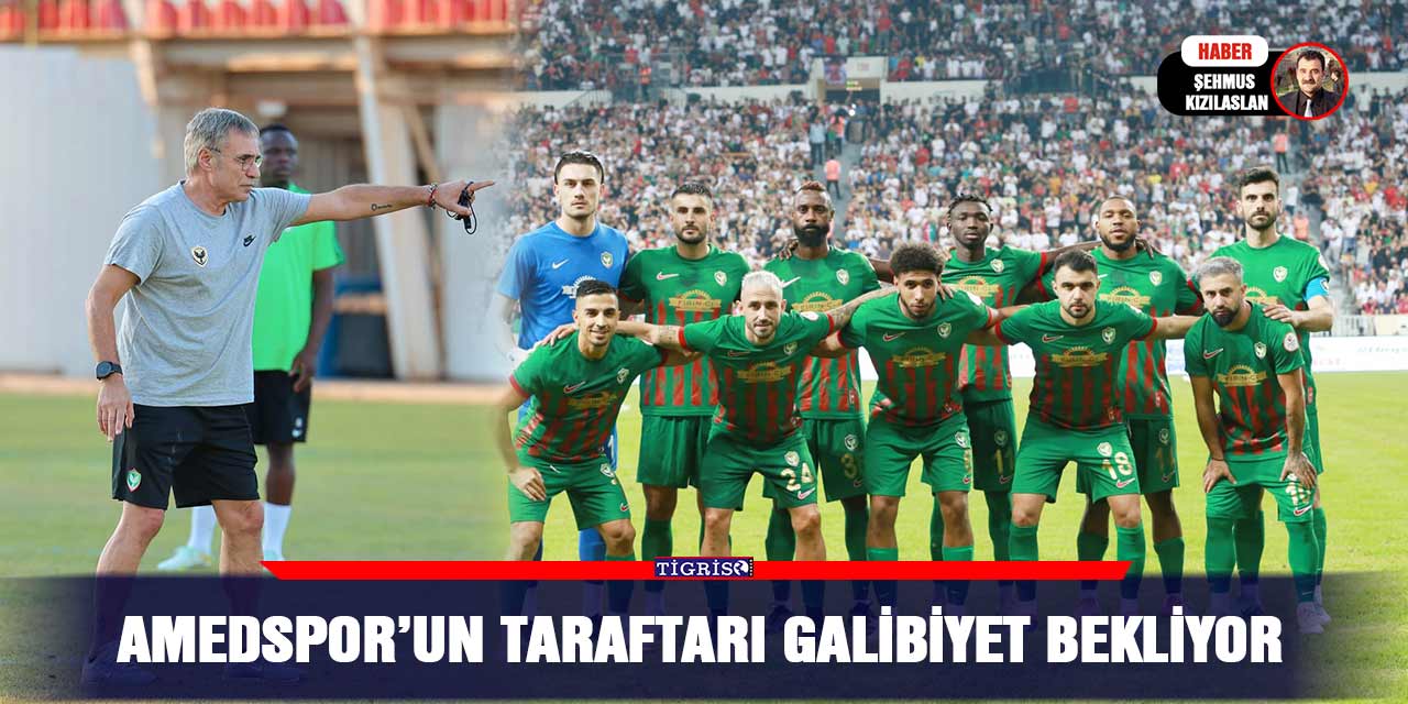 Amedspor’un taraftarı galibiyet bekliyor