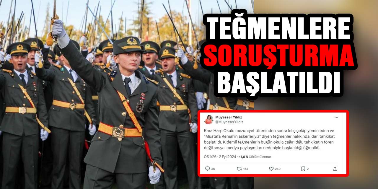 Teğmenlere soruşturma başlatıldı