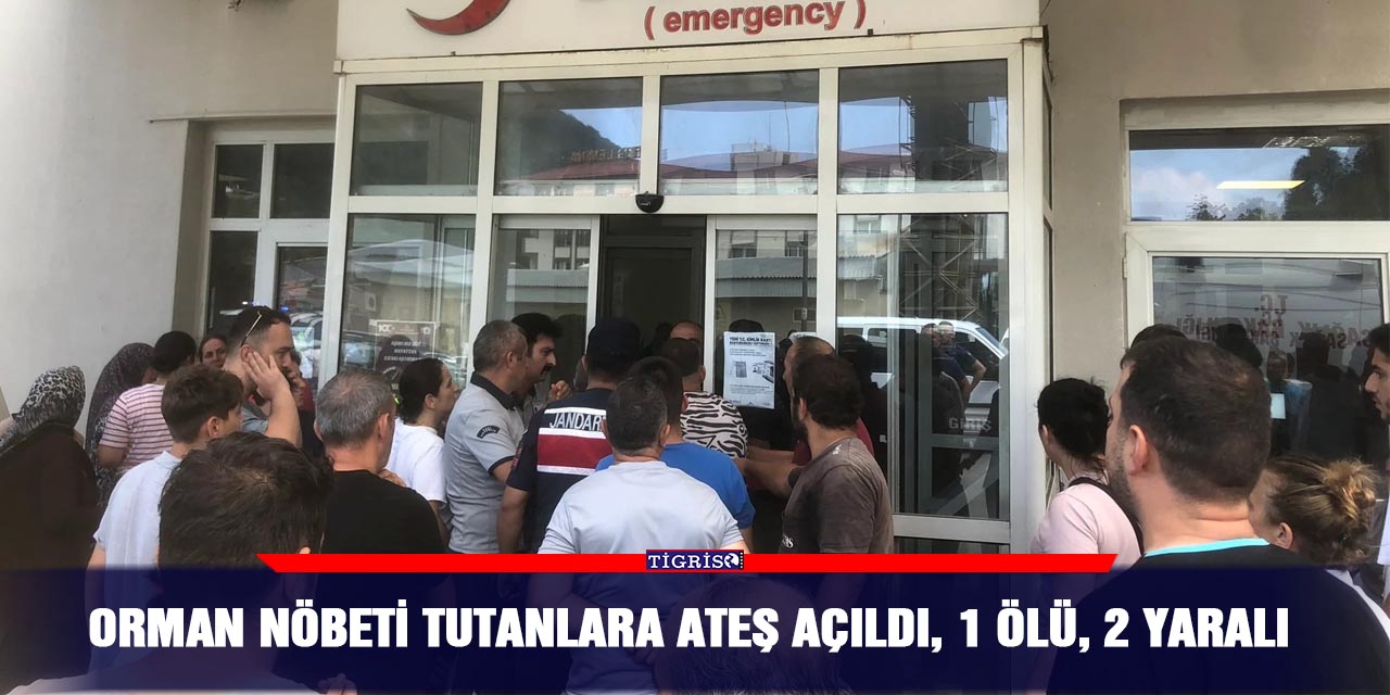 Orman nöbeti tutanlara ateş açıldı, 1 ölü, 2 yaralı