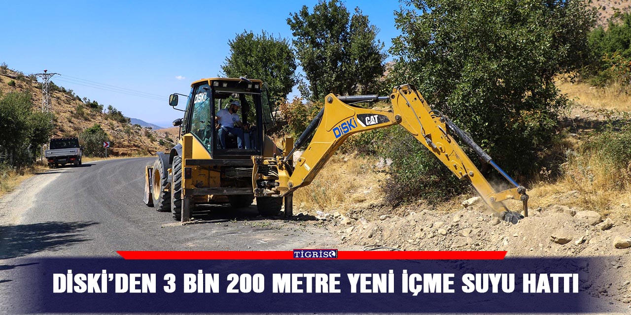 DİSKİ’den 3 bin 200 metre yeni içme suyu hattı