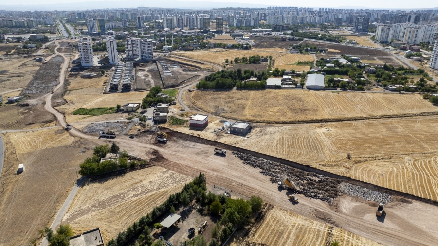 Diyarbakır Yenişehir’de yeni imar yolu için çalışmalar başladı