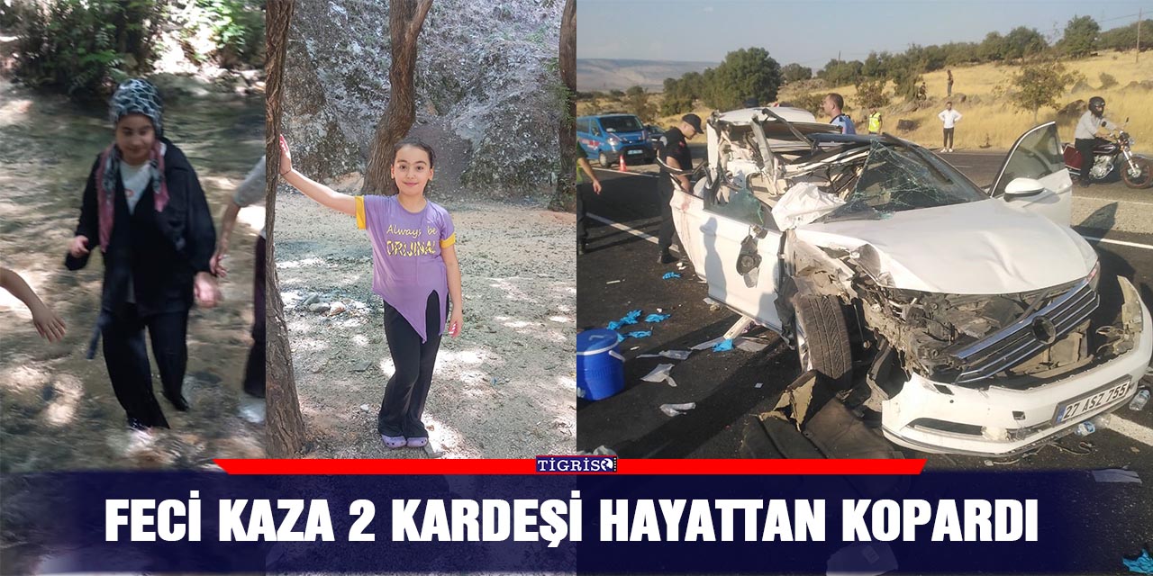 Feci kaza 2 kardeşi hayattan kopardı