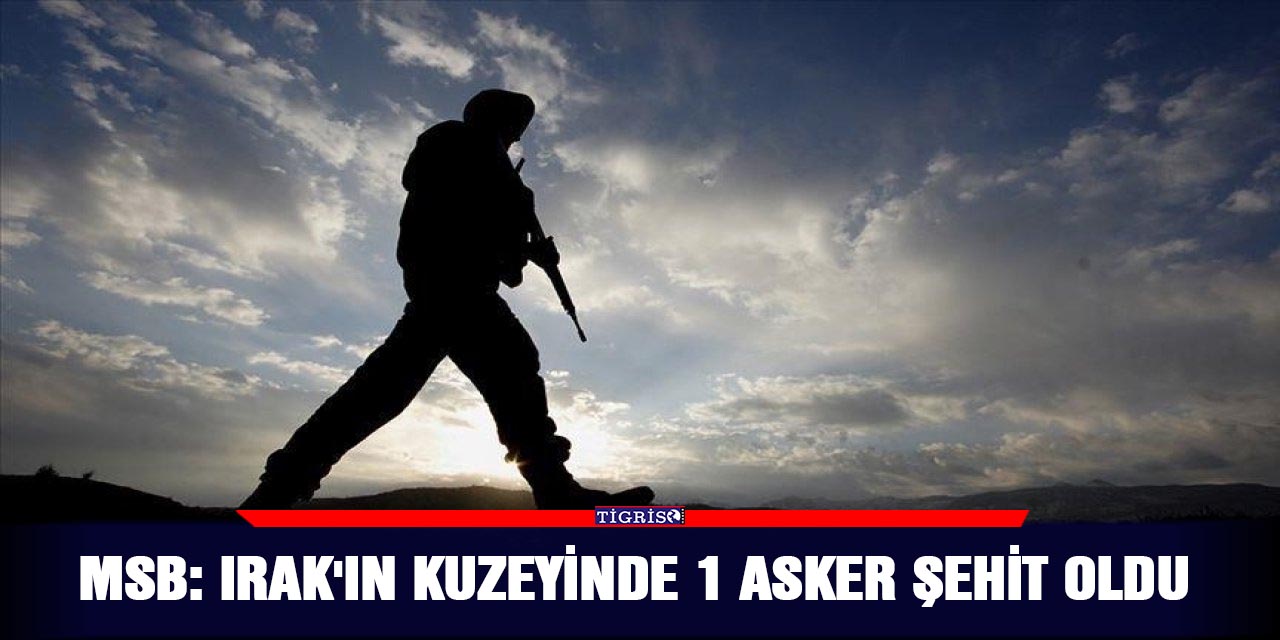 MSB: Irak'ın kuzeyinde 1 asker şehit oldu