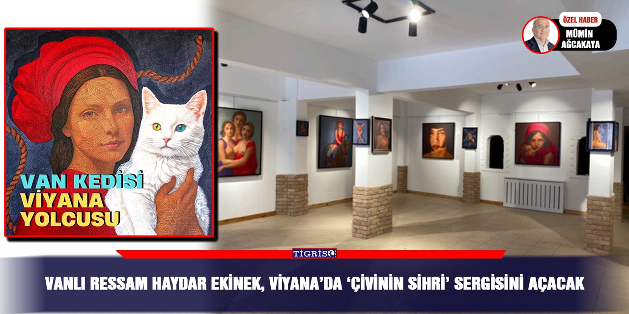 Vanlı Ressam Haydar Ekinek, Viyana’da ‘Çivinin Sihri’ sergisini açacak