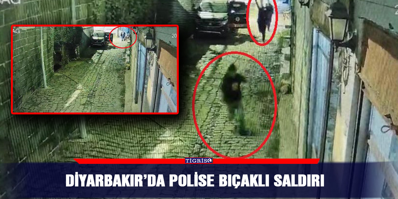 Diyarbakır’da polise bıçaklı saldırı