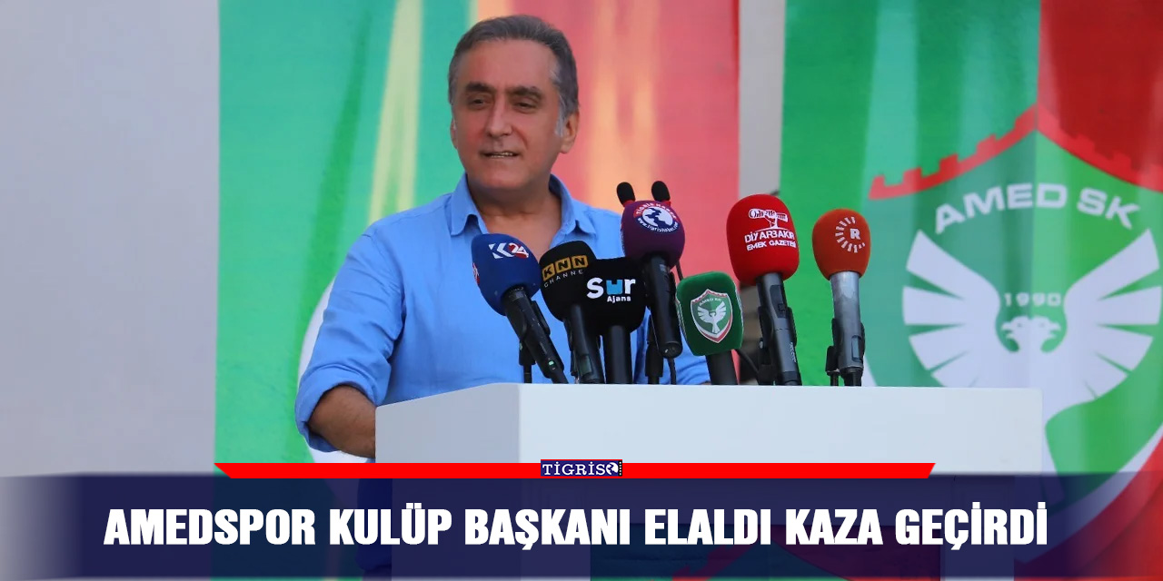 Amedspor Kulüp Başkanı Elaldı kaza geçirdi