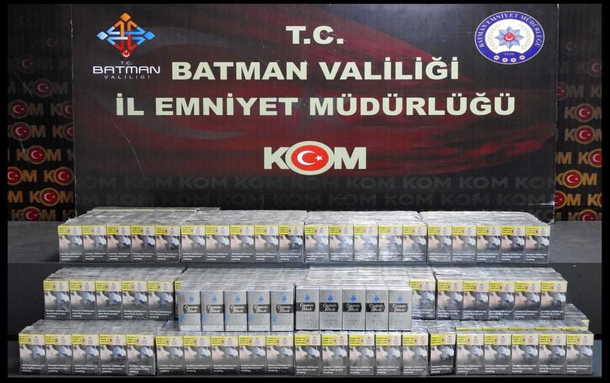 Batman'da Akaryakıt Tankerlerinde Kaçak Sigara Operasyonu