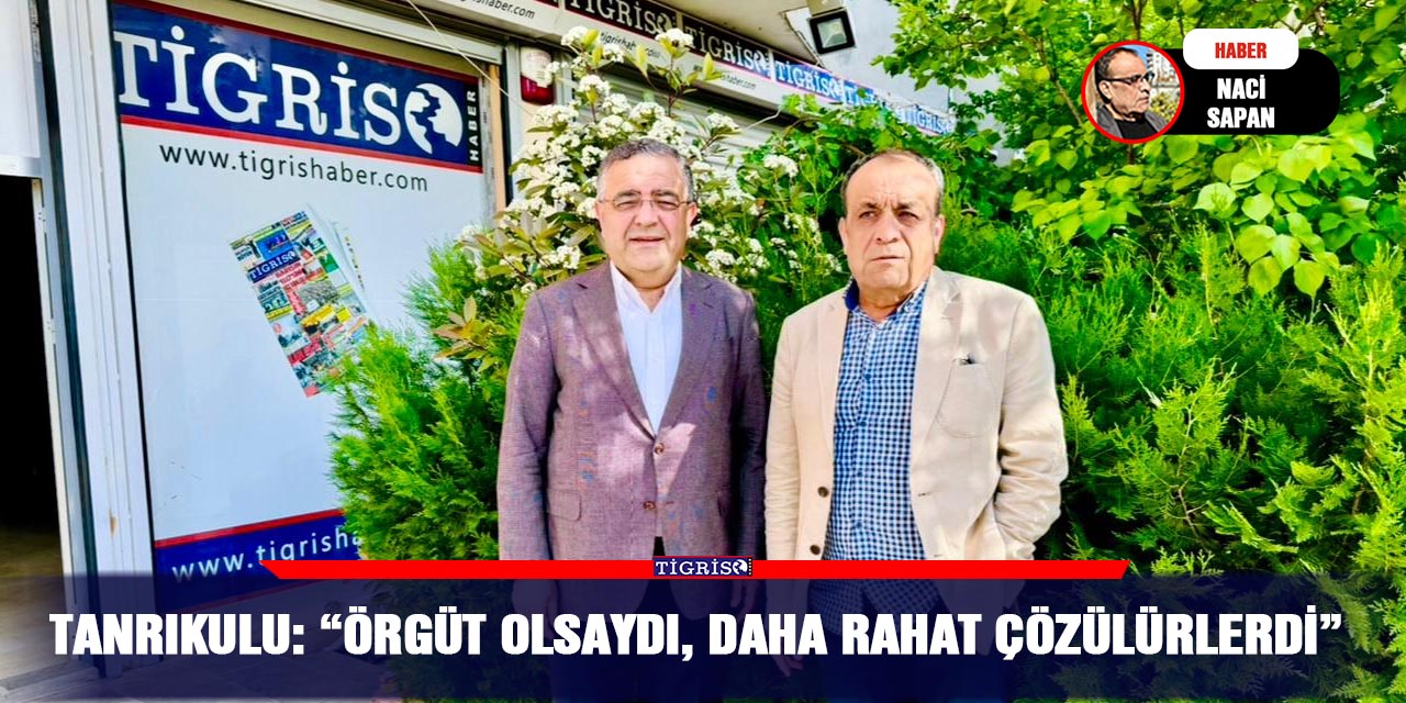 Tanrıkulu: “Örgüt olsaydı, daha rahat çözülürlerdi”